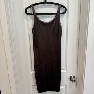 ZARA Trafaluc Basic Velvet Slip Dress Size Medium